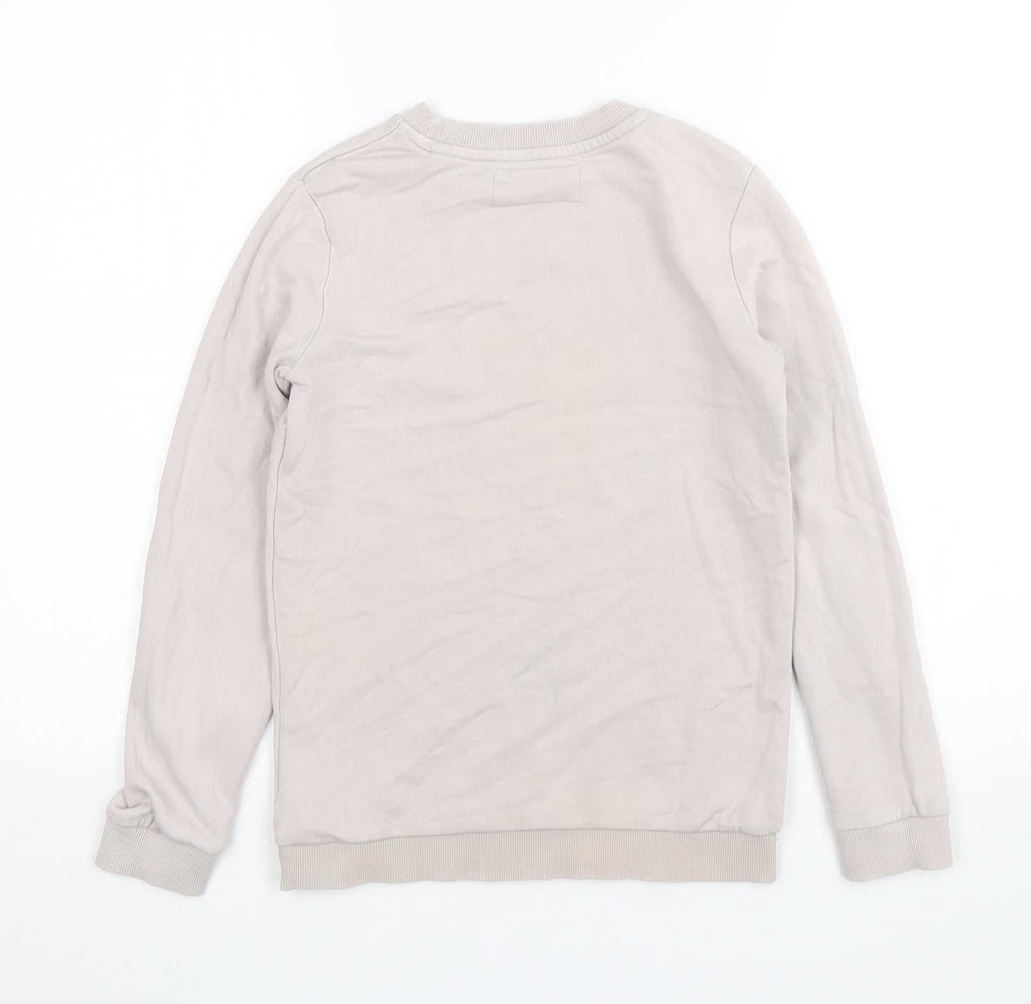 TU Boys Beige  Cotton Pullover Sweatshirt Size 10 Years  Pullover - Dinosaur Print