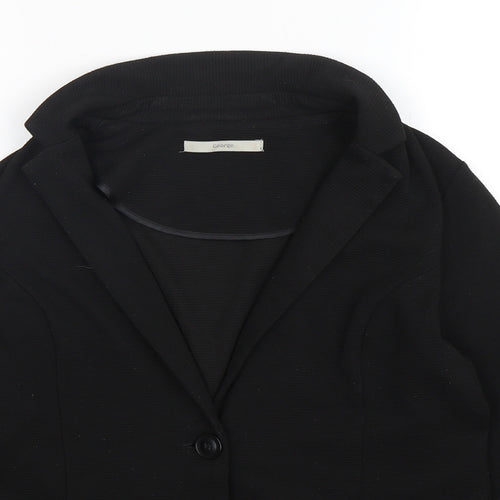 George Womens Black   Jacket Blazer Size 12  Button