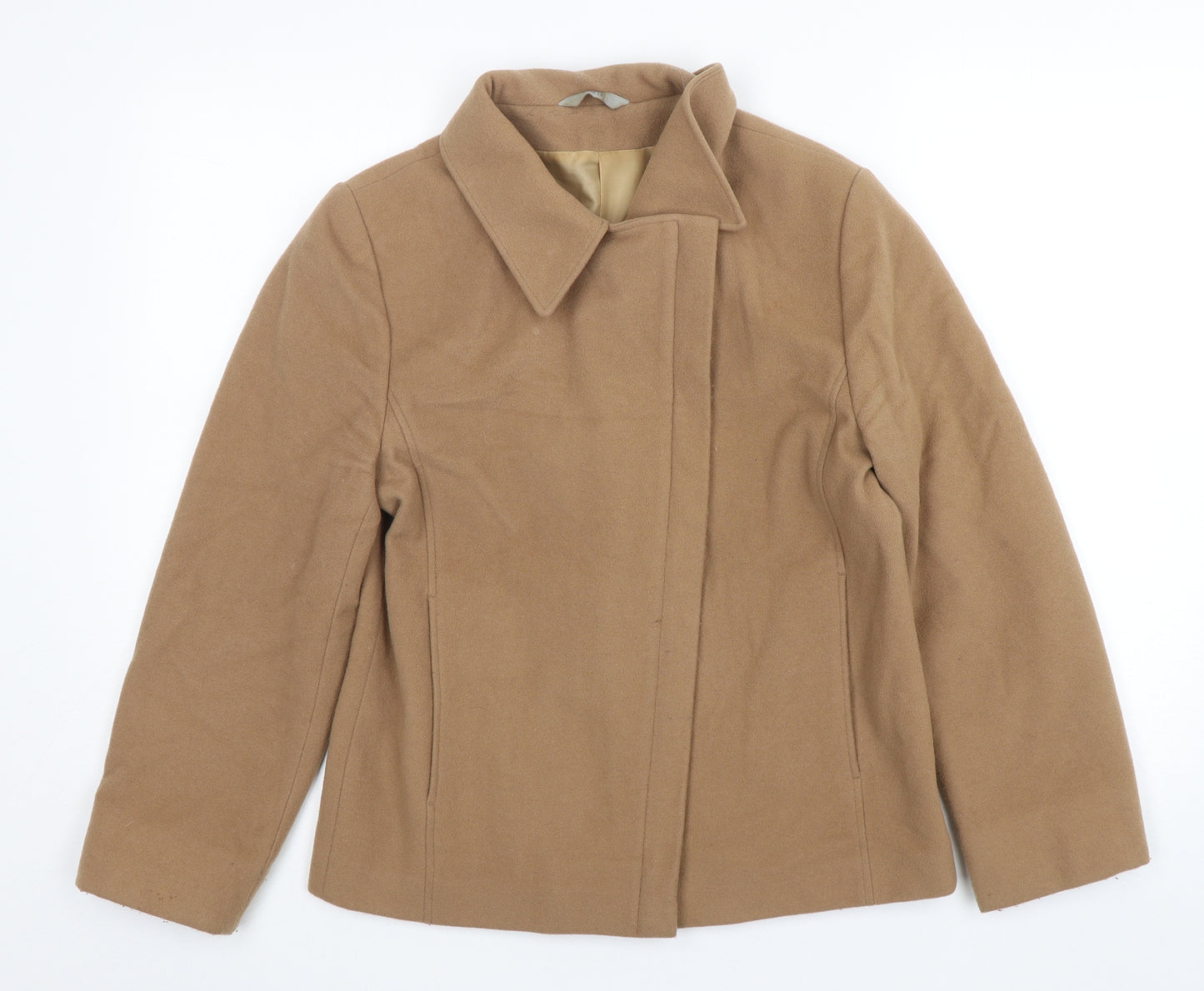 Marks and Spencer Womens Brown   Jacket  Size 12  Button