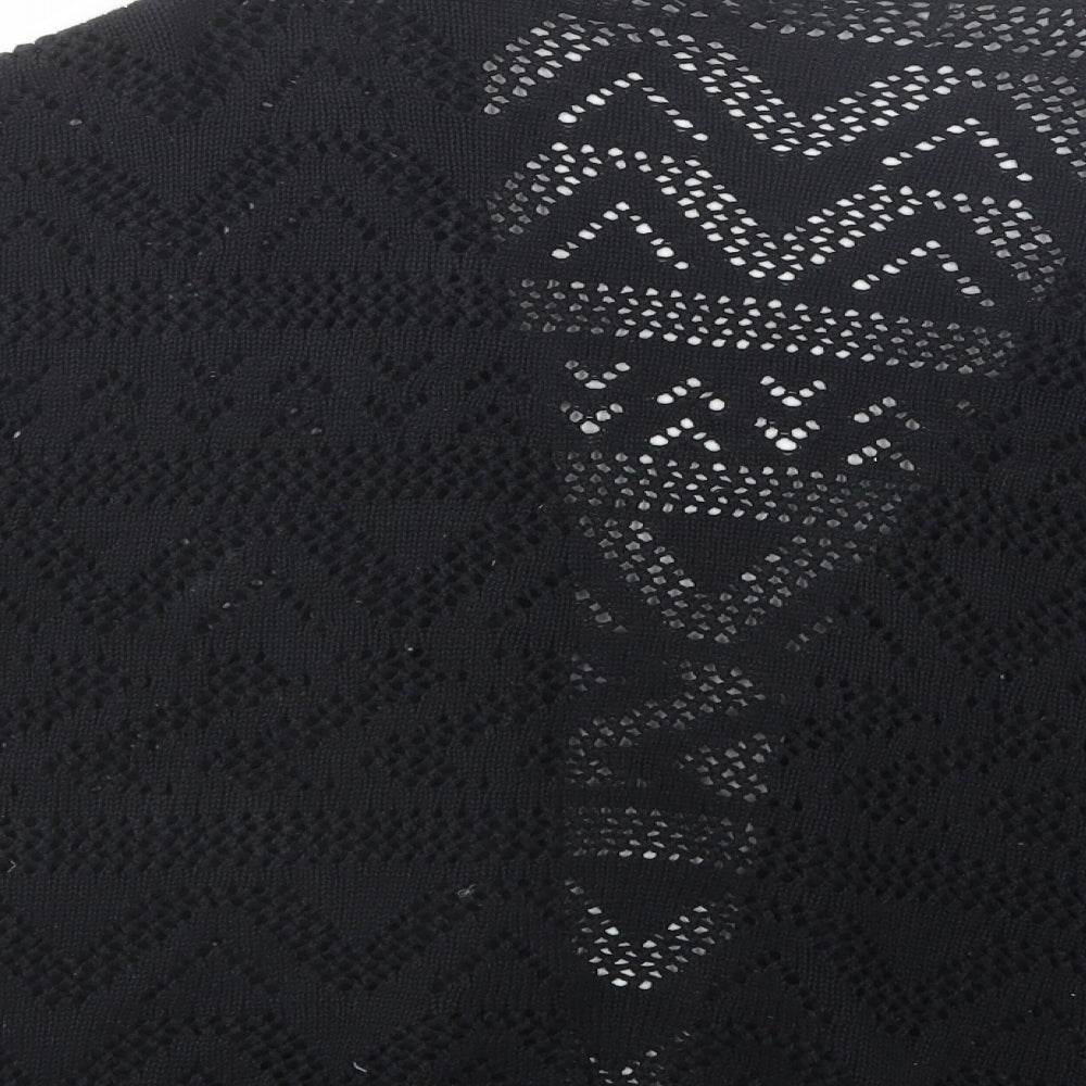 George Womens Black V-Neck  Cotton Cardigan Jumper Size 14