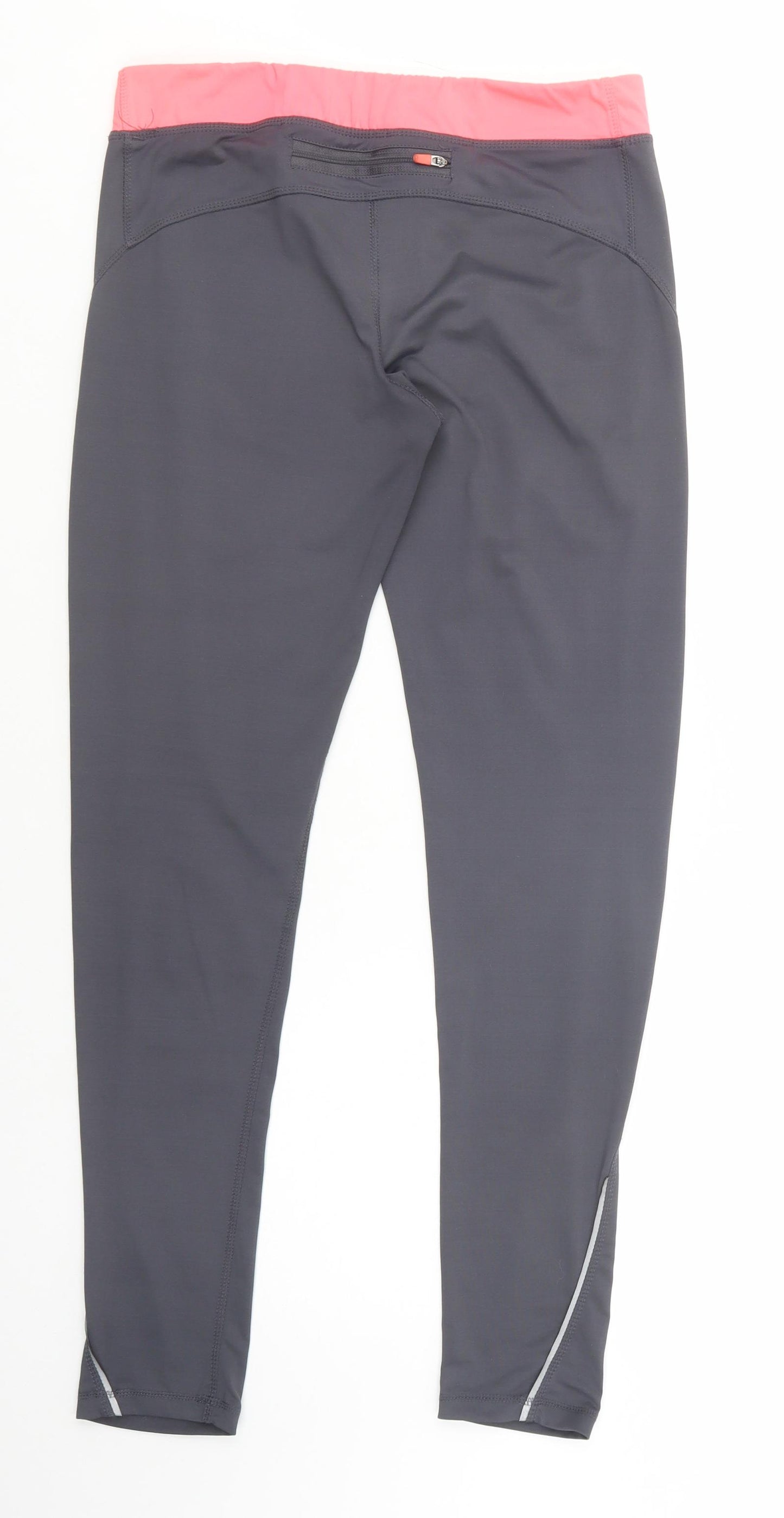 Primark Womens Grey  Polyester Compression Leggings Size 10 L30 in Regular