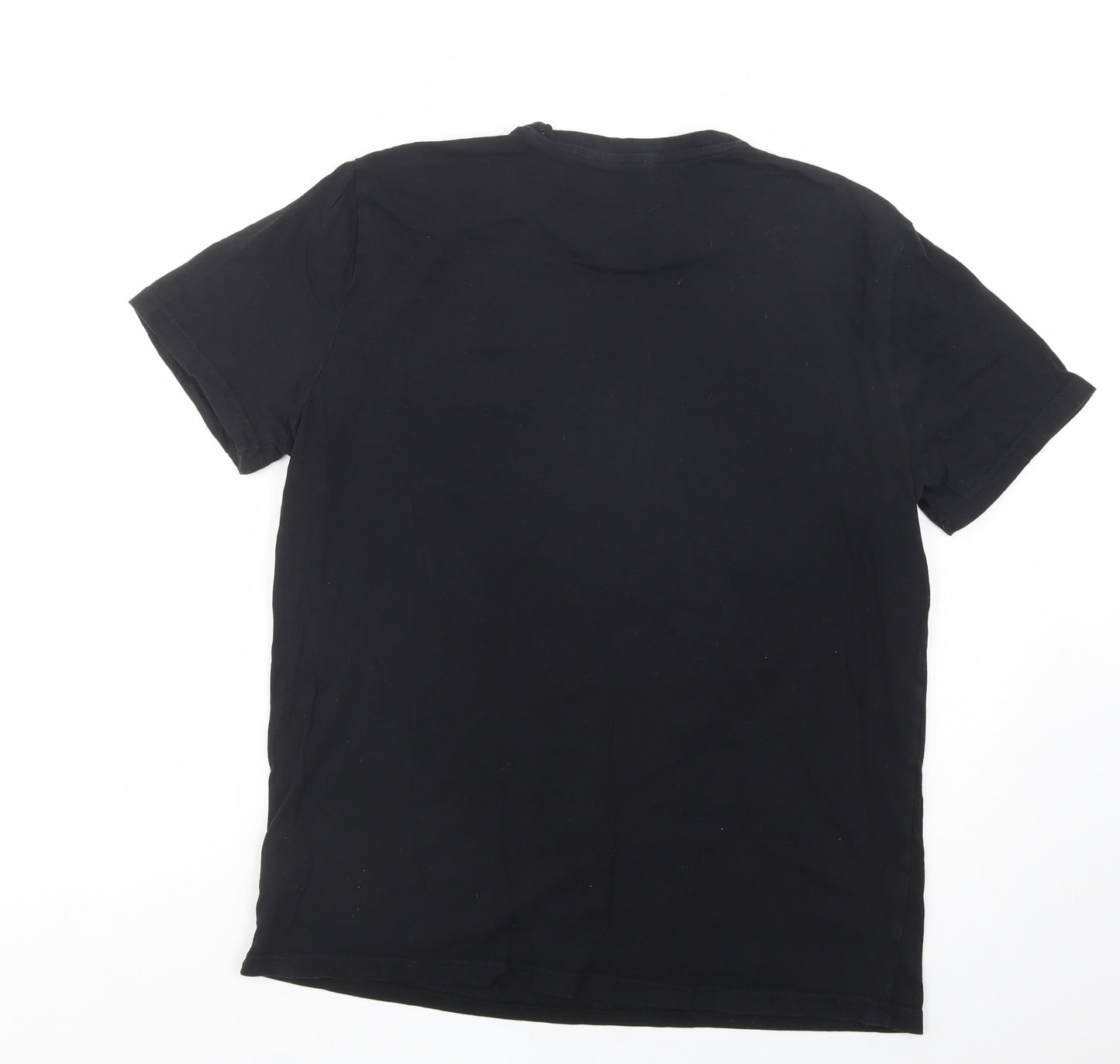 Pep & Co Mens Black  Cotton  T-Shirt Size L Crew Neck  - Halloween Ghost