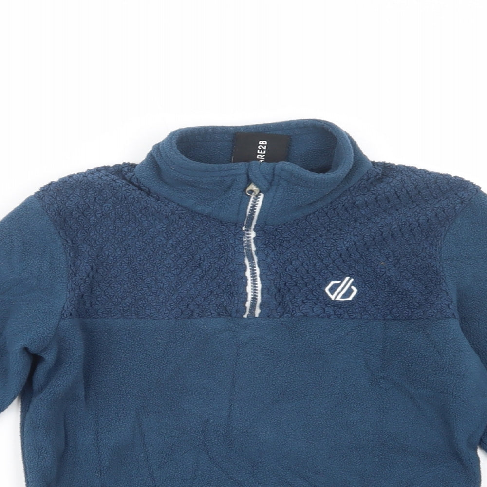 Dare 2B Boys Blue  Polyester Pullover Sweatshirt Size 9-10 Years  Zip