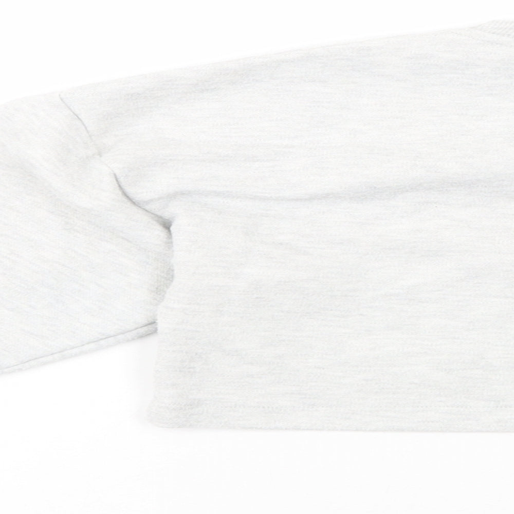 Zara Girls Grey  Cotton Pullover Sweatshirt Size 9 Years  Pullover