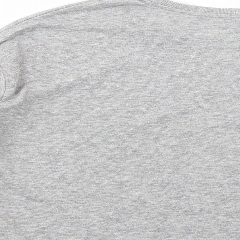 New Look Womens Grey  Cotton Pullover Sweatshirt Size 12  Pullover