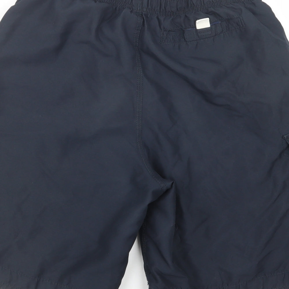 Abercrombie & Fitch Mens Blue  Polyester Bermuda Shorts Size M L9 in Regular Drawstring