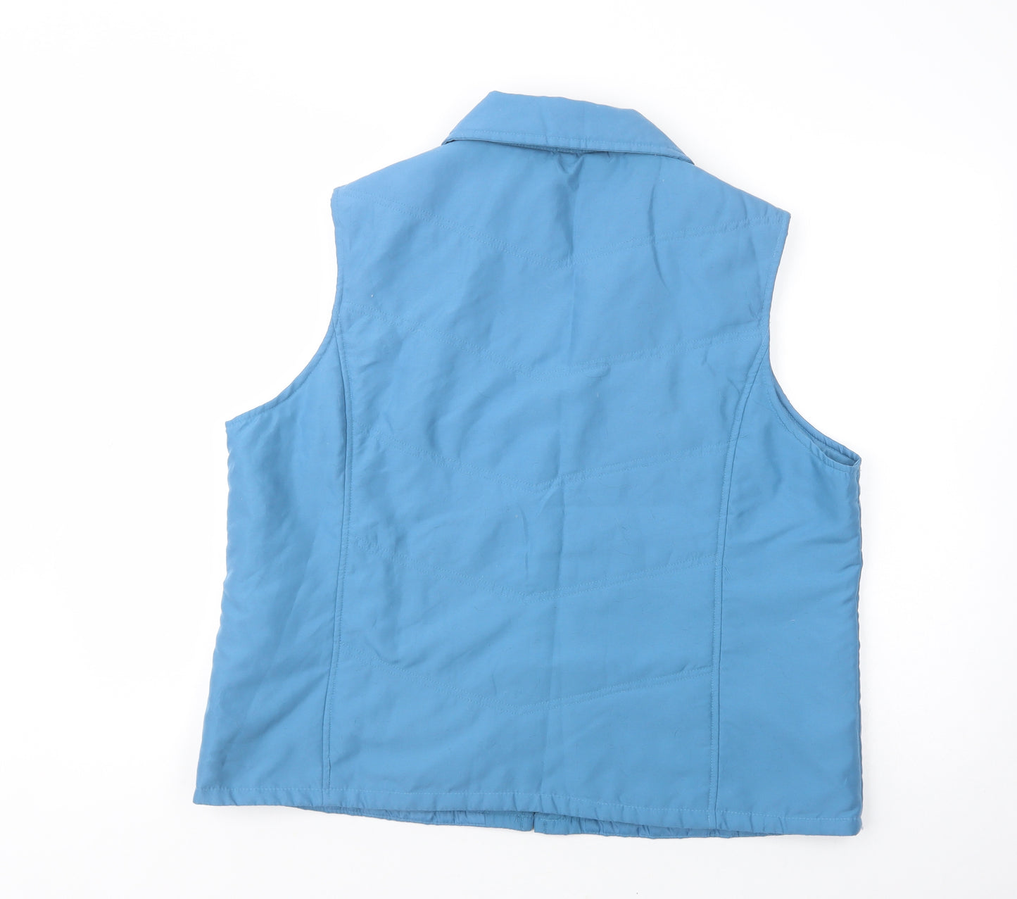 EWM Womens Blue   Gilet Waistcoat Size 18  Zip