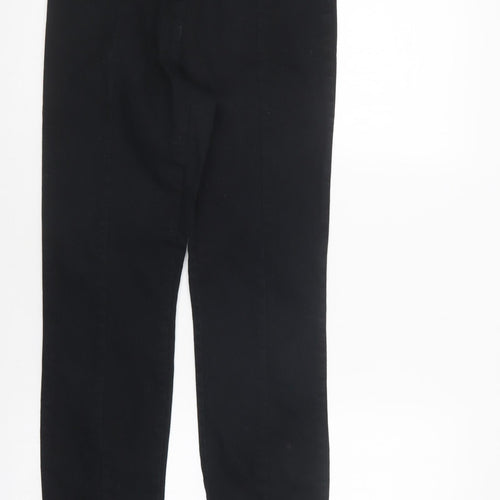 H&M Womens Black  Cotton Jegging Trousers Size 10 L29 in Regular