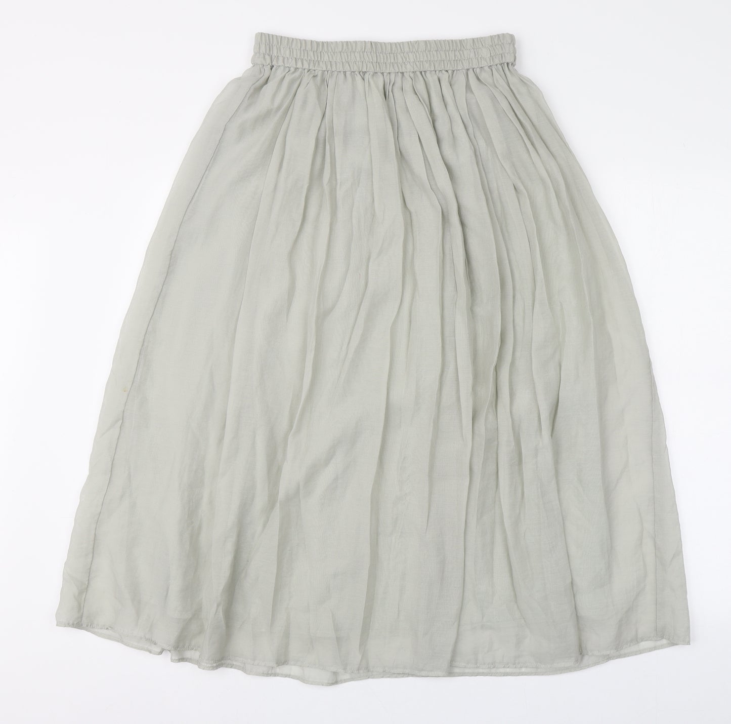 H&M Womens Grey  Lyocell Peasant Skirt Size S