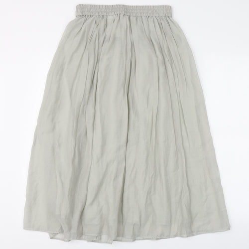 H&M Womens Grey  Lyocell Peasant Skirt Size S