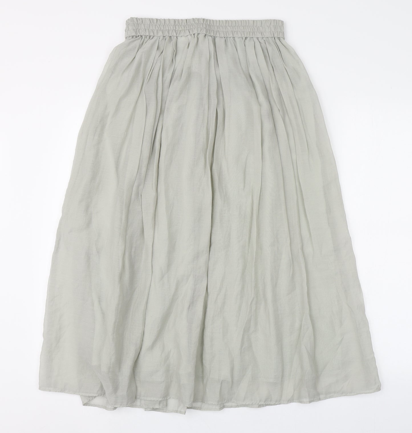 H&M Womens Grey  Lyocell Peasant Skirt Size S