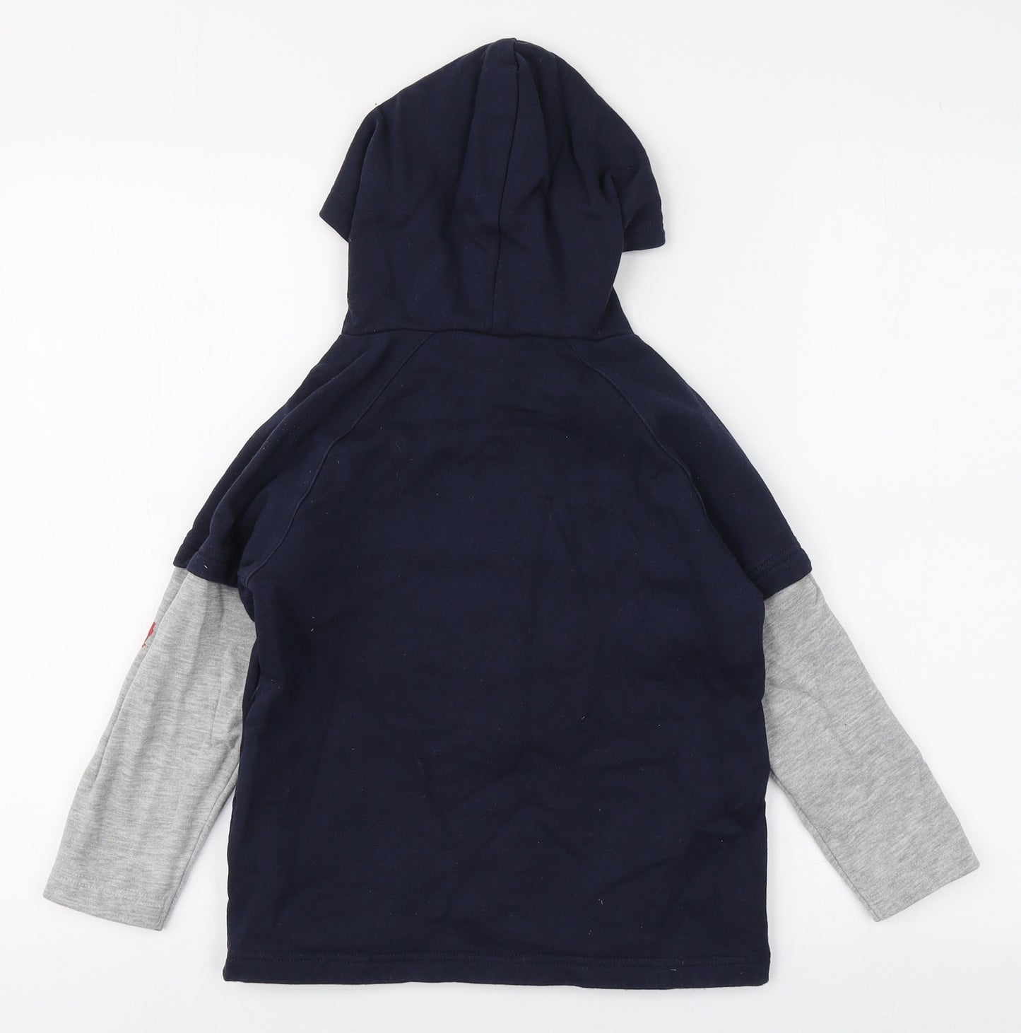 BHS Boys Blue  Cotton Pullover Hoodie Size 7 Years  Pullover - Power Rangers