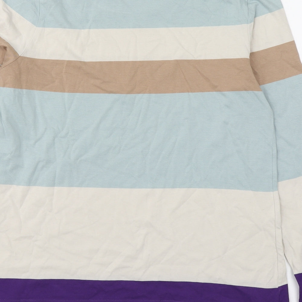 COS Womens Multicoloured Striped Cotton Basic T-Shirt Size XS Round Neck