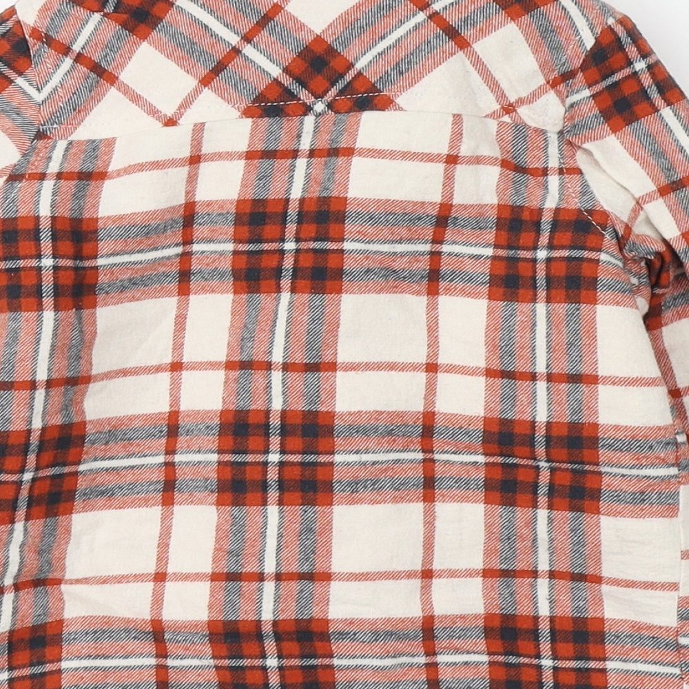 F&F Boys Red Plaid  Jacket  Size 12-18 Months   Button