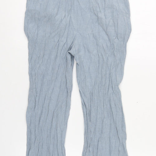New Look Womens Blue  Polyester Trousers  Size 8 L22 in Regular