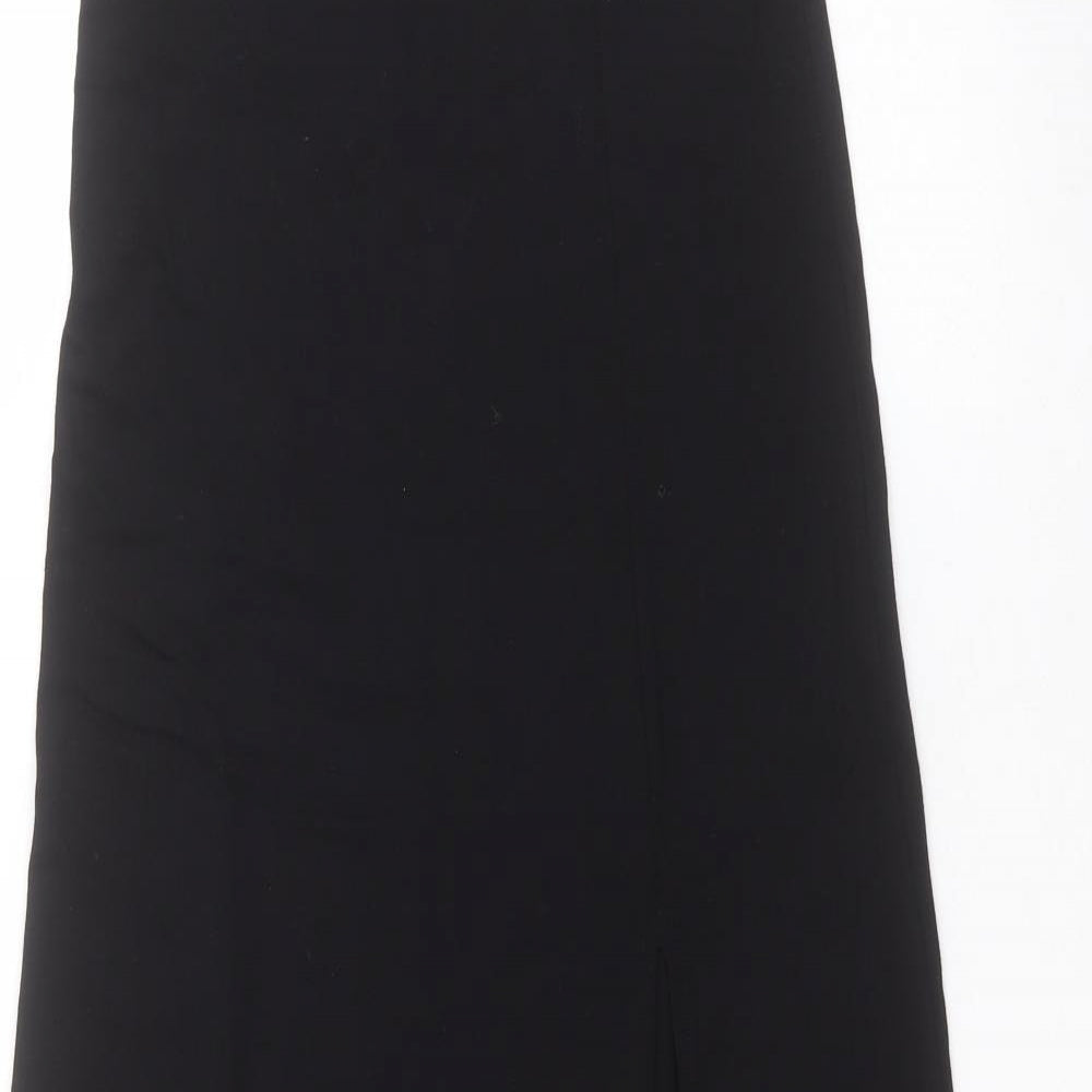 Miss Selfridge Womens Black  Viscose Maxi Skirt Size 6
