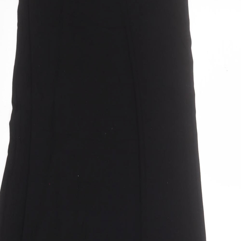 Miss Selfridge Womens Black  Viscose Maxi Skirt Size 6