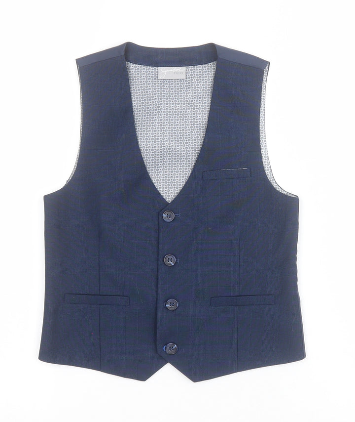 NEXT Boys Blue   Jacket Waistcoat Size 6 Years  Button