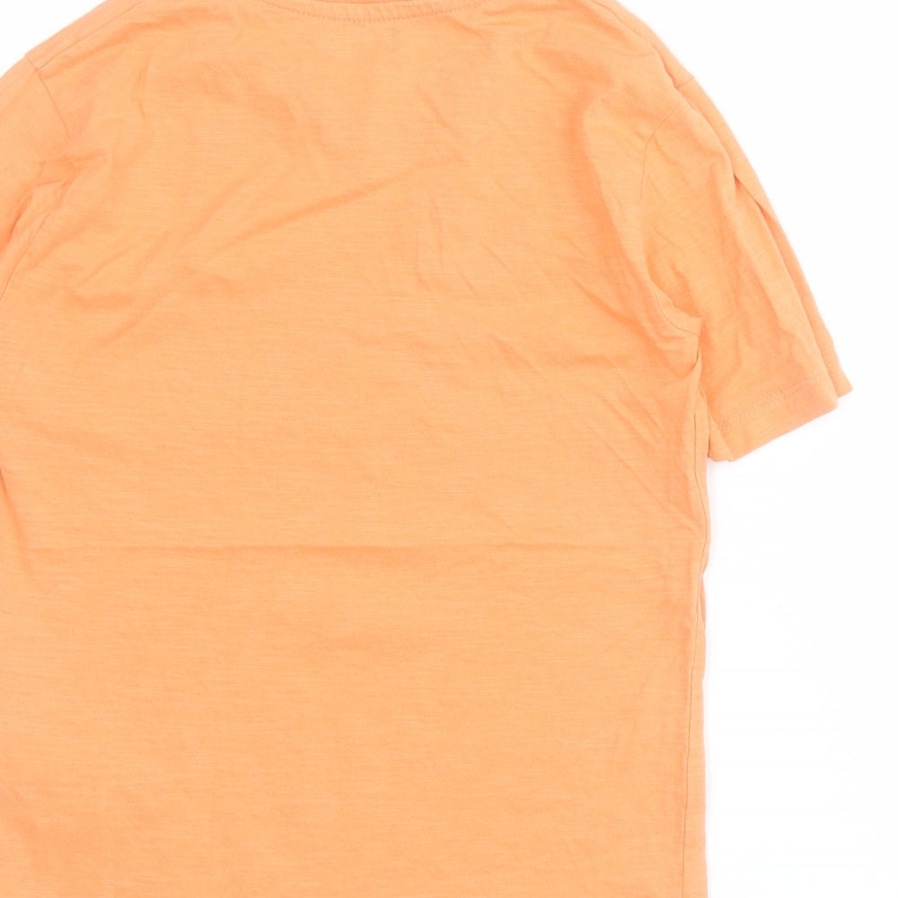 Sfera Boys Orange  100% Cotton Pullover Polo Size 6-7 Years Crew Neck Pullover - Surfing Club