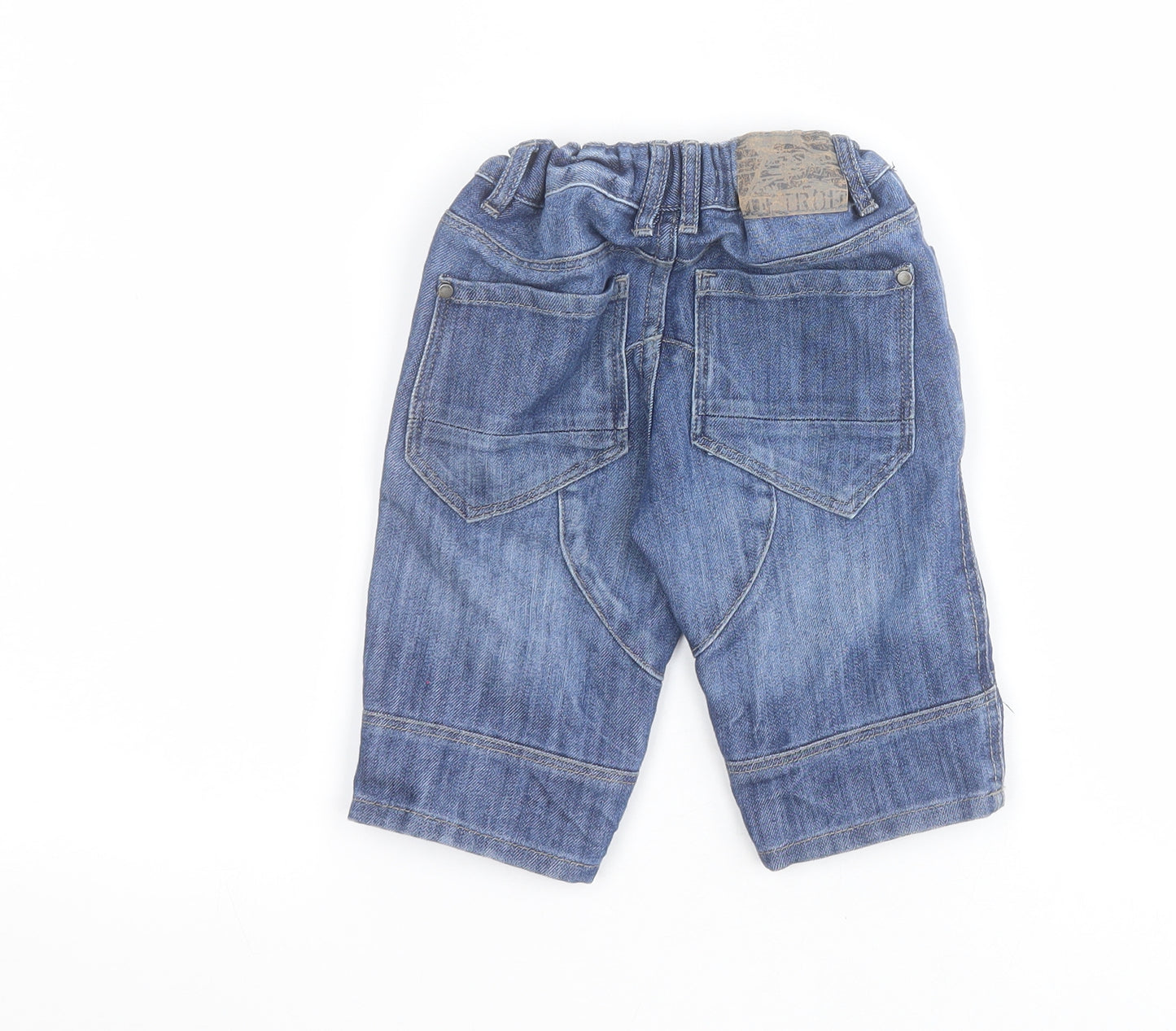 Lindex Boys Blue  Cotton Straight Jeans Size 3 Years  Regular Zip