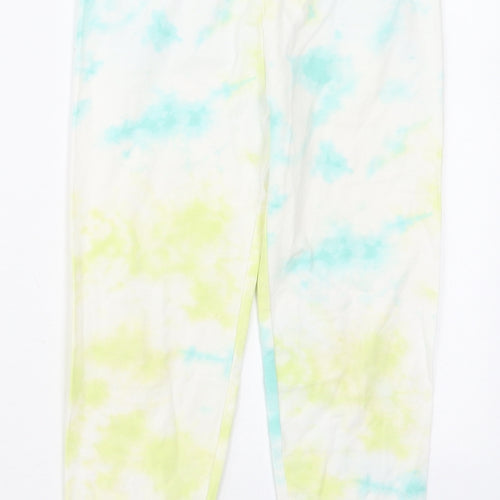 Gap Girls Yellow  Cotton Carrot Trousers Size 10-11 Years  Regular  - Blue Tie Dye