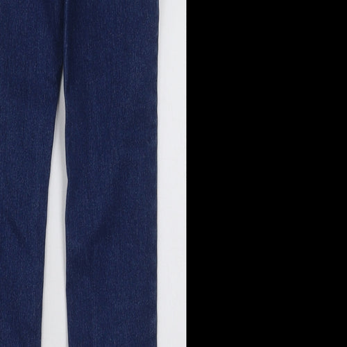 Crazy 8 Girls Blue  Cotton Skinny Jeans Size 7 Years  Regular Button
