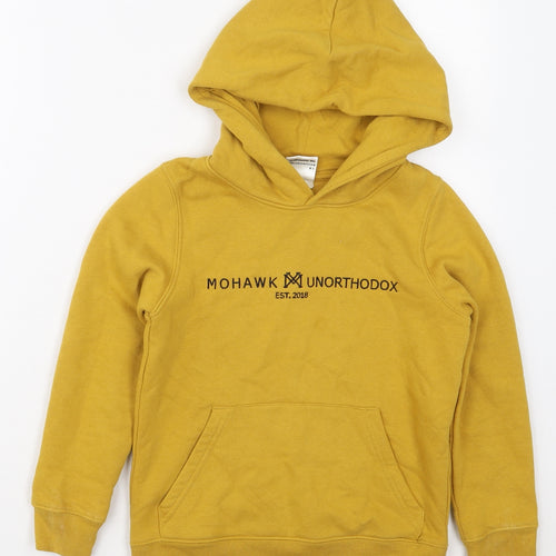 Mohawk Boys Yellow  Cotton Pullover Hoodie Size 7-8 Years  Pullover