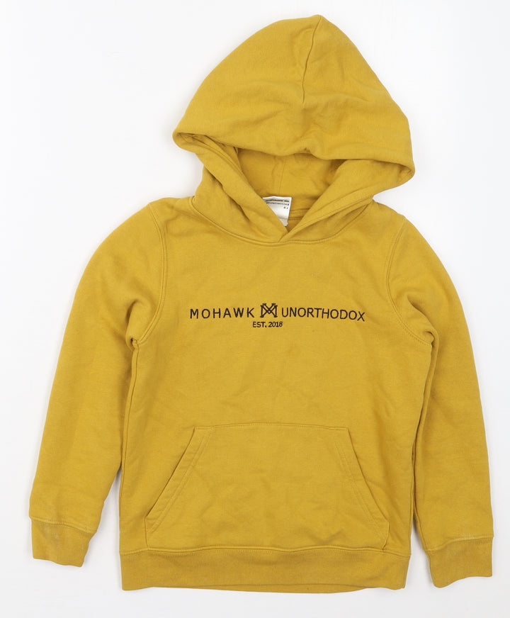 Mohawk Boys Yellow Cotton Pullover Hoodie Size 7-8 Years Pullover