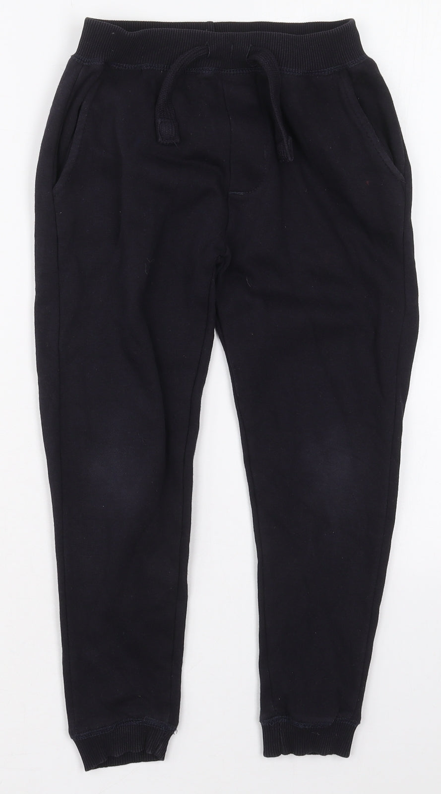Primark Boys Blue  Cotton Sweatpants Trousers Size 7-8 Years  Regular Drawstring