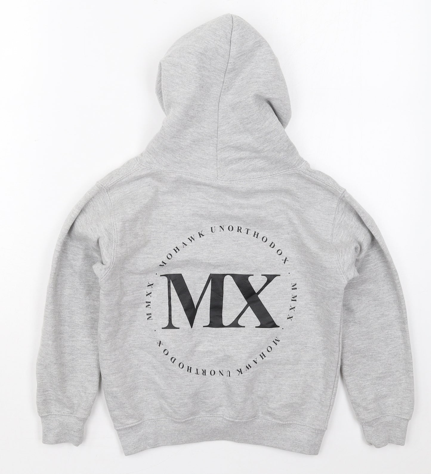 Mohawk Boys Grey  Cotton Pullover Hoodie Size 5-6 Years  Pullover