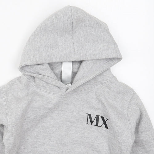 Mohawk Boys Grey  Cotton Pullover Hoodie Size 5-6 Years  Pullover