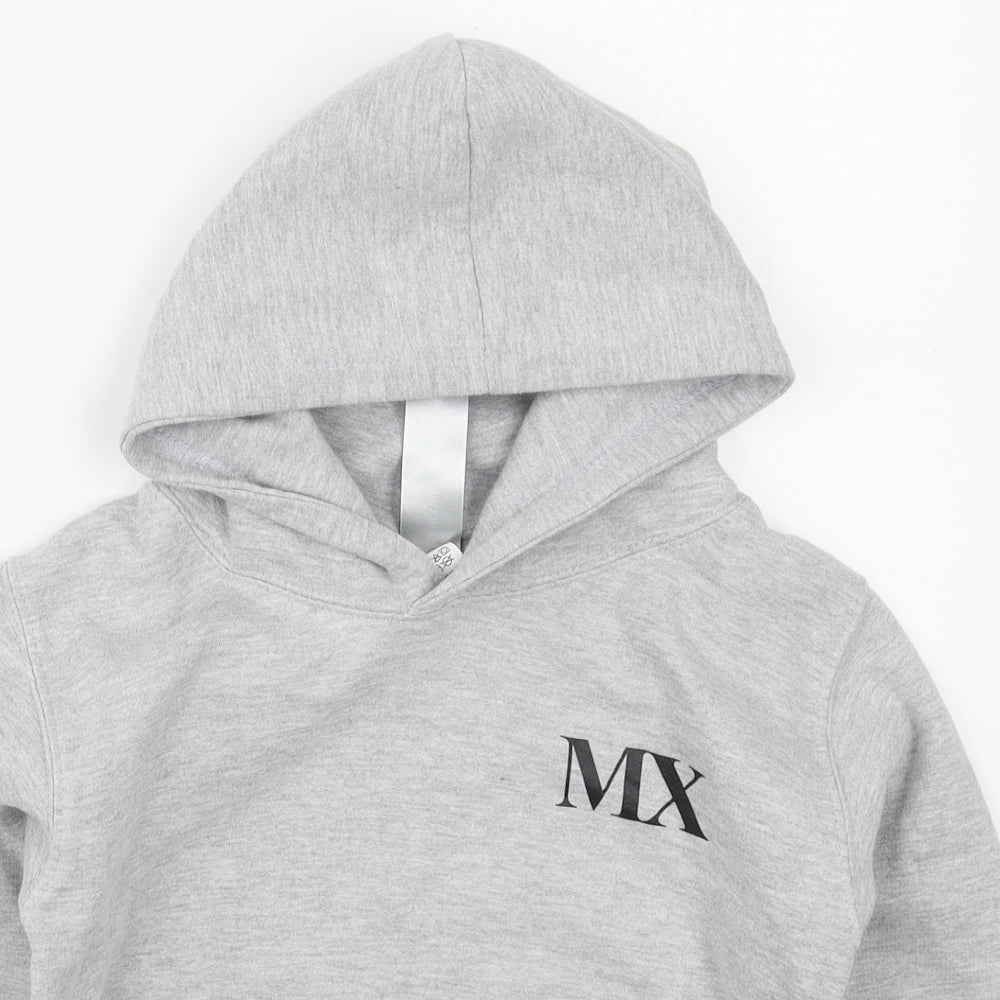 Mohawk Boys Grey  Cotton Pullover Hoodie Size 5-6 Years  Pullover