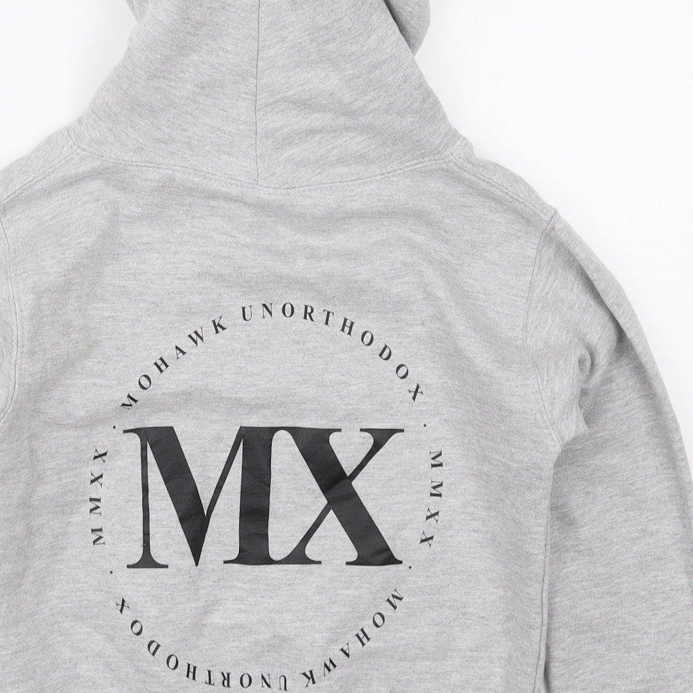 Mohawk Boys Grey  Cotton Pullover Hoodie Size 5-6 Years  Pullover
