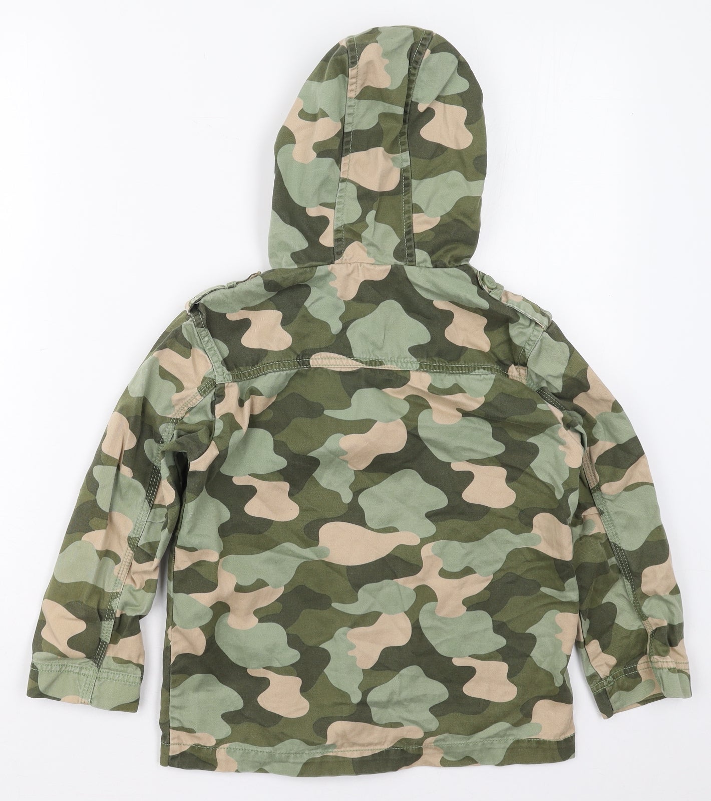 Gymbroee Boys Green Camouflage  Jacket  Size 5-6 Years  Zip