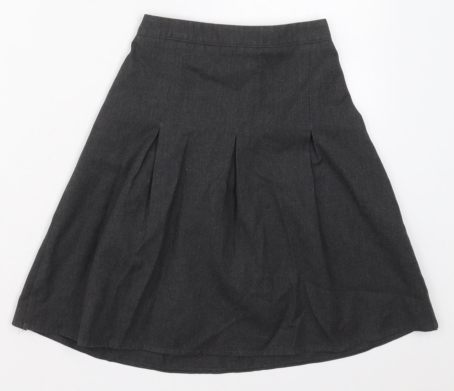 George Girls Grey  Polyester A-Line Skirt Size 9-10 Years  Regular