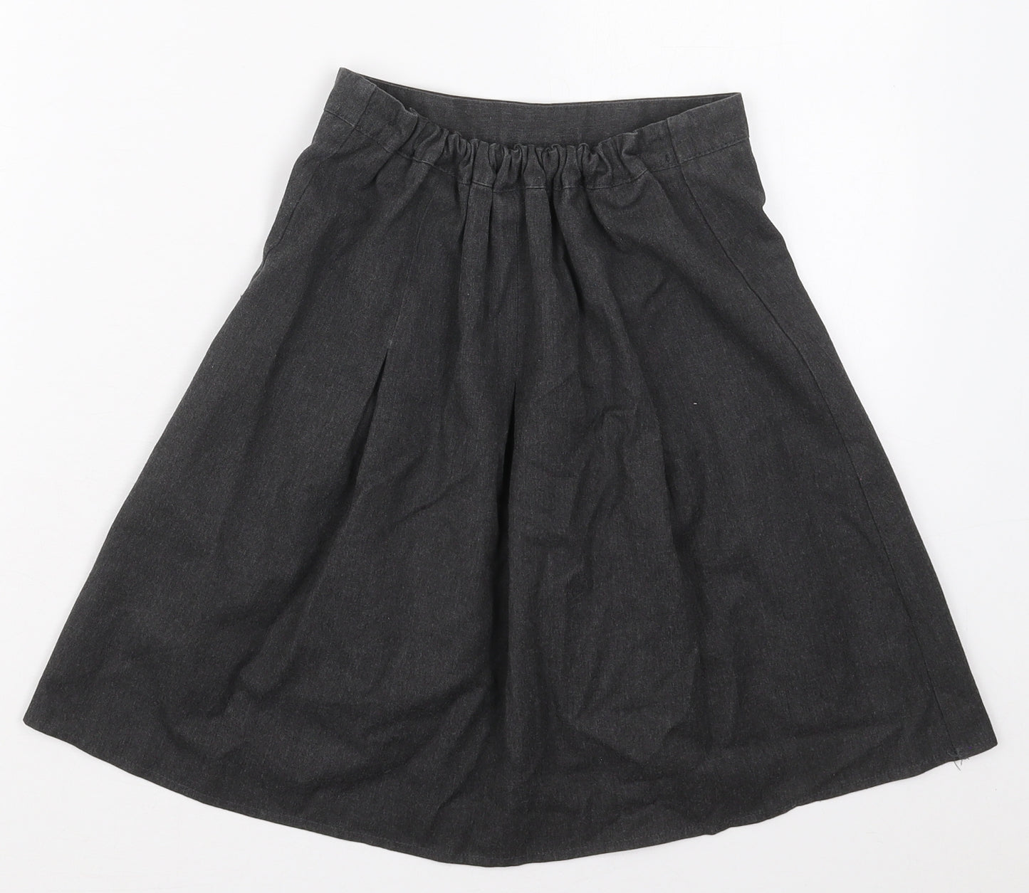 George Girls Grey  Polyester A-Line Skirt Size 9-10 Years  Regular