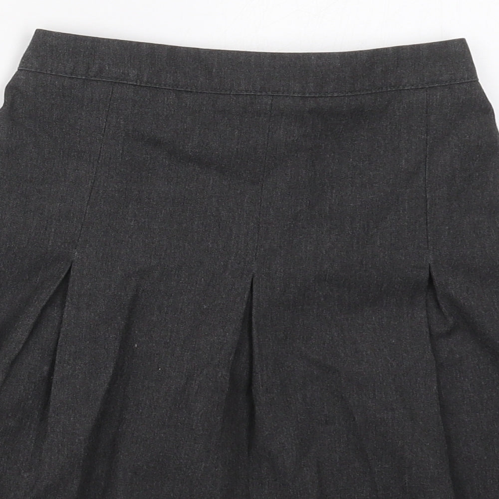 George Girls Grey  Polyester A-Line Skirt Size 9-10 Years  Regular