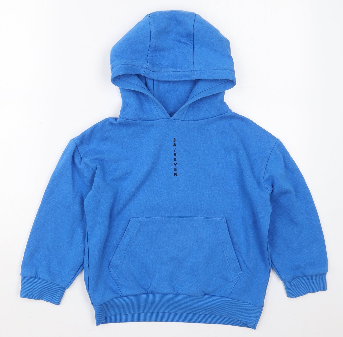 NEXT Boys Blue  Cotton Pullover Hoodie Size 7 Years  Pullover - 24-Seven