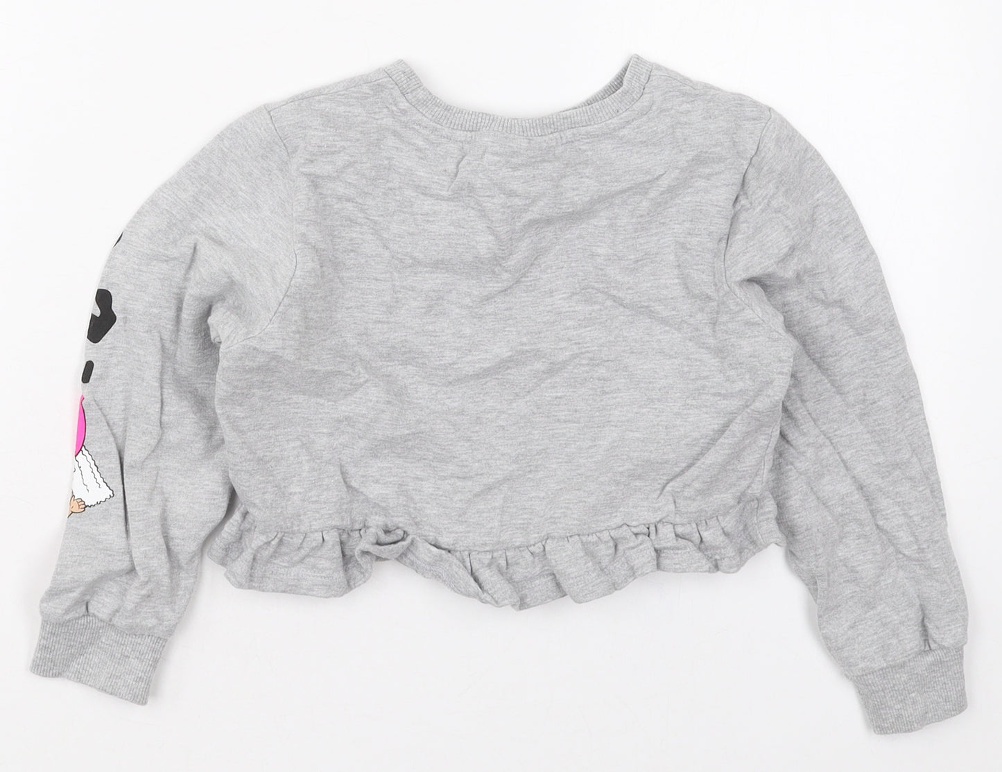 Matalan Girls Grey  Cotton Pullover Sweatshirt Size 6 Years  Pullover - LOL Surprise