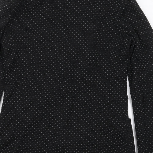 Henry Holland Womens Black Geometric Cotton Jacket Blazer Size 8
