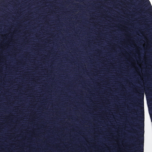 Gap Womens Blue V-Neck  Cotton Cardigan Jumper Size S