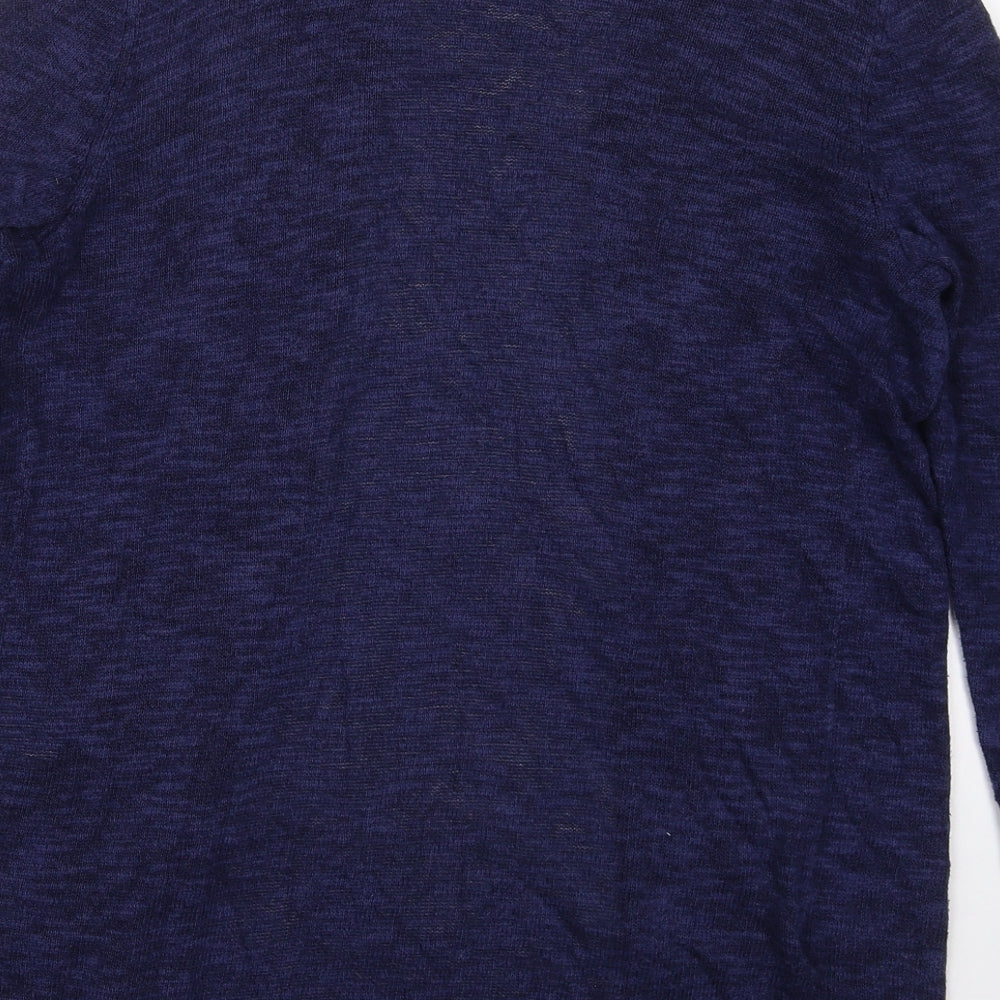 Gap Womens Blue V-Neck  Cotton Cardigan Jumper Size S
