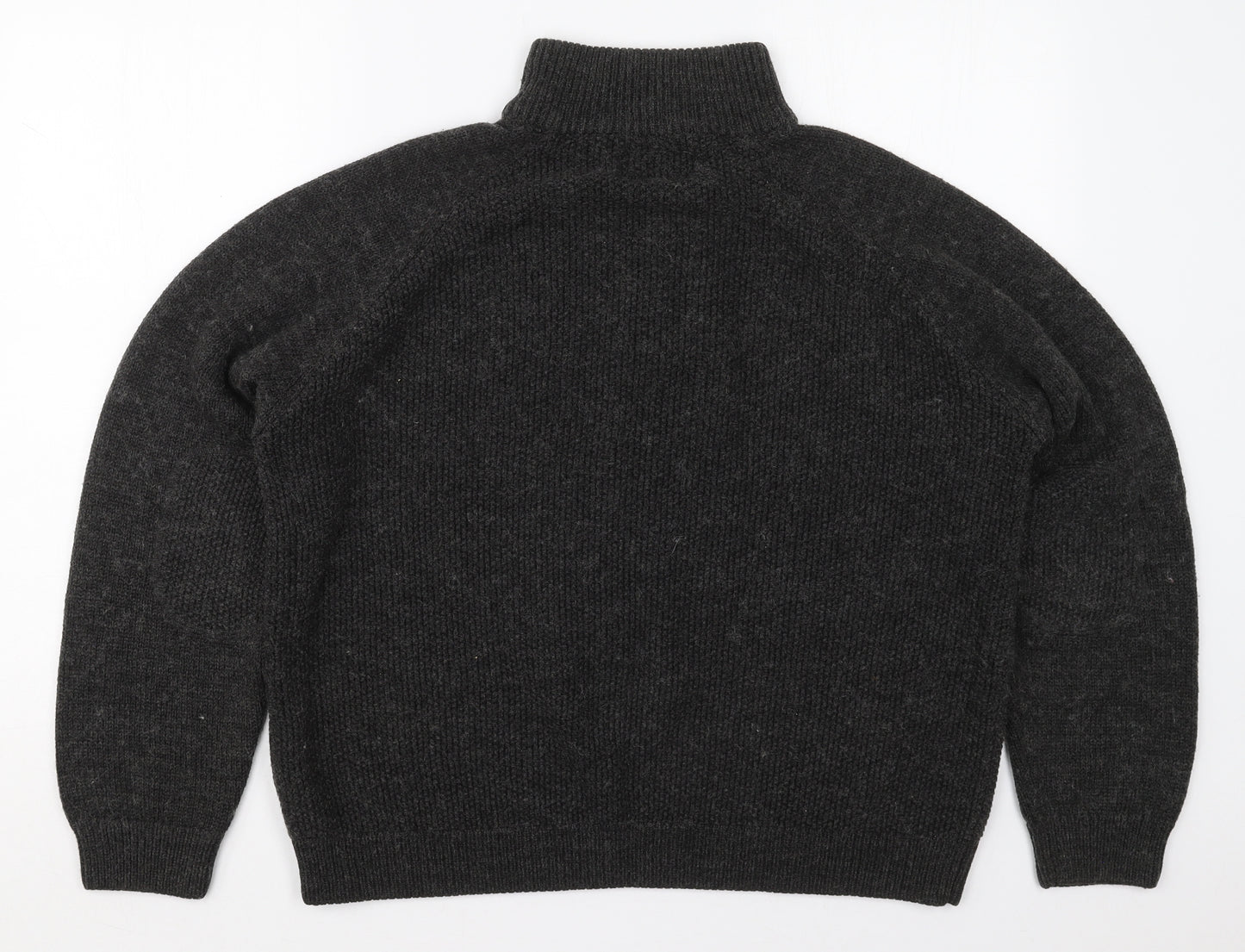 NEXT Mens Grey Collared  Acrylic Pullover Jumper Size XL