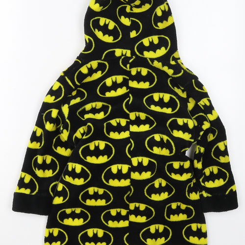 Primark Boys Black Solid Polyester  Robe Size 4-5 Years  Tie - Batman