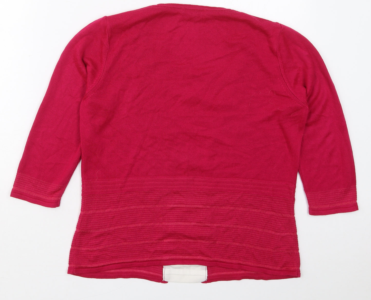 Per Una Womens Pink Round Neck  Viscose Pullover Jumper Size 12