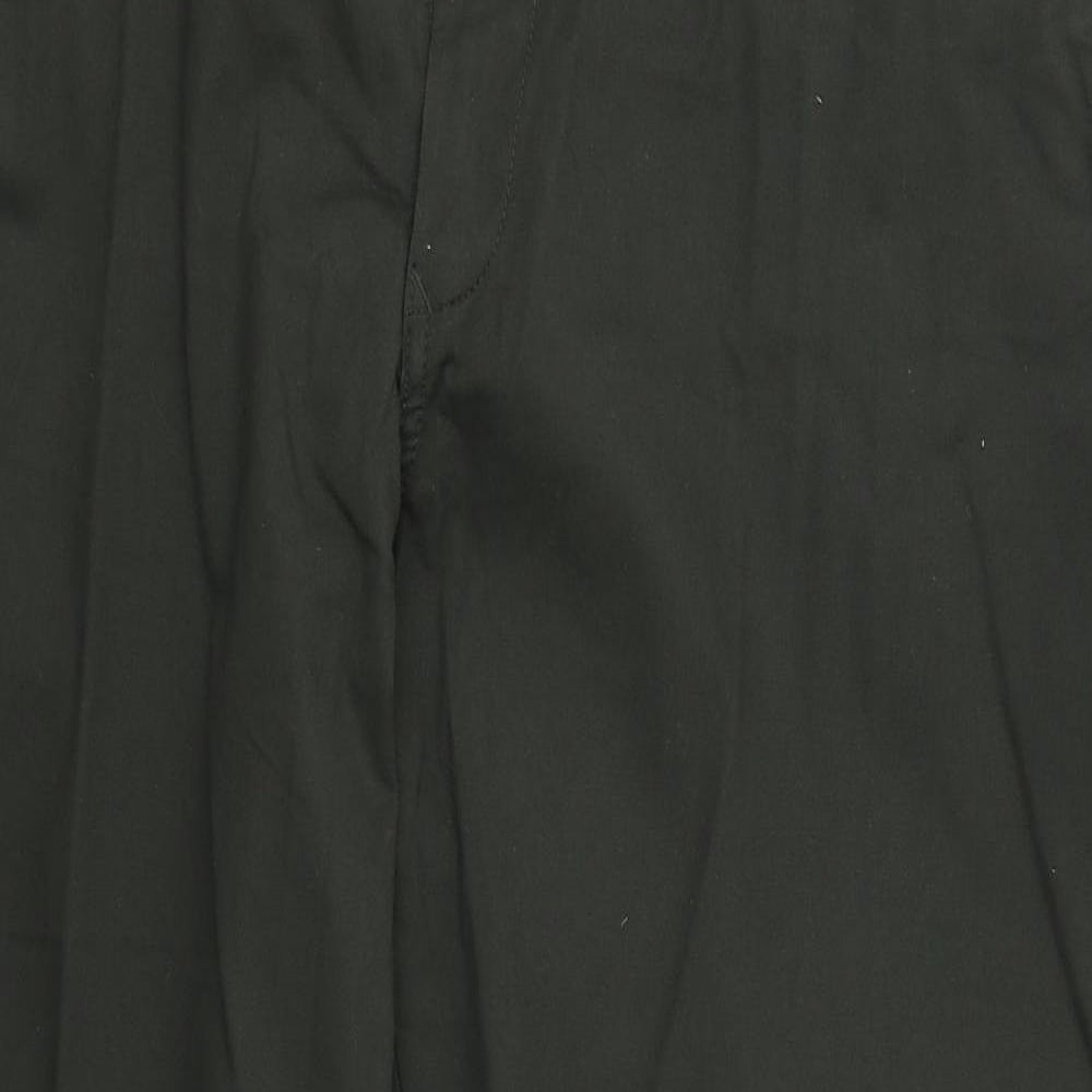 Marks and Spencer Mens Green  Cotton Trousers  Size 48 L29 in Regular Button
