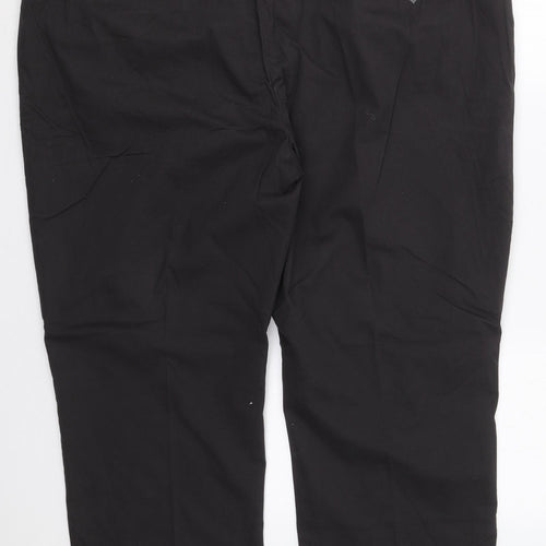 Marks and Spencer Mens Grey  Cotton Trousers  Size 48 L29 in Regular Button