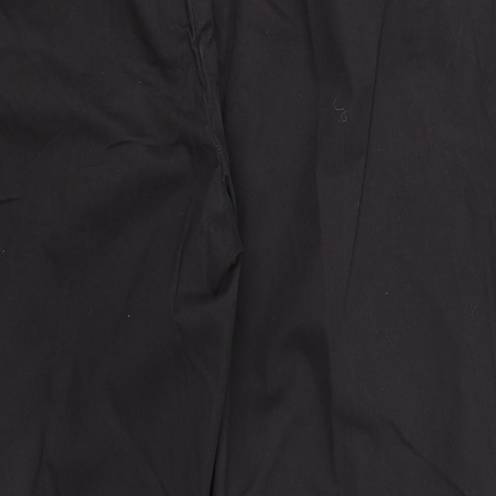 Marks and Spencer Mens Grey  Cotton Trousers  Size 48 L29 in Regular Button
