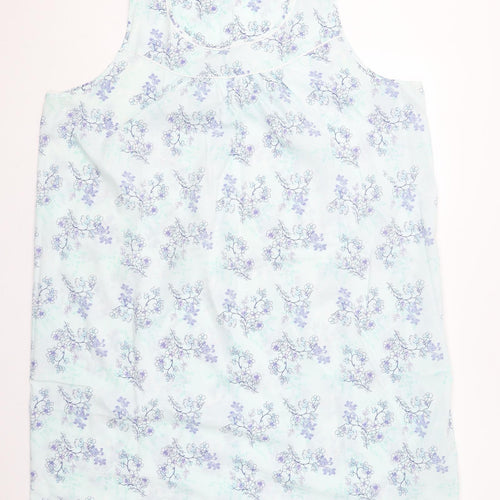 Bonmarché Womens Blue Floral Polyester Top Dress Size 24