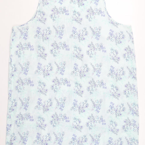 Bonmarché Womens Blue Floral Polyester Top Dress Size 24